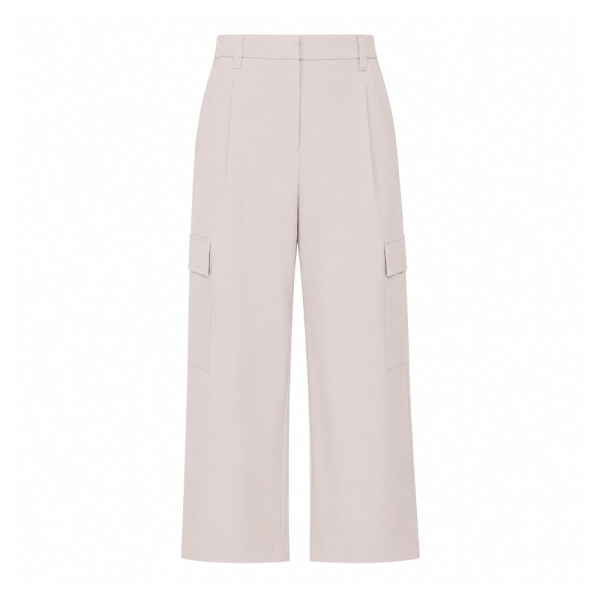 Calvin Klein Pantalons Crme - pantalon cargo en coton stretch - M - Ref 90 €